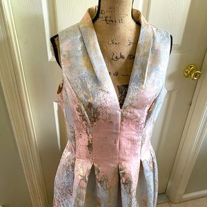 Vince Camuto Jacquard got and flare dress size 14